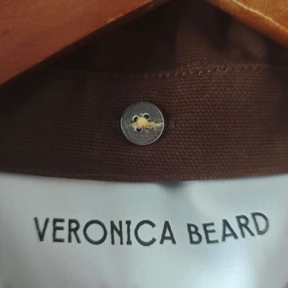 VERONICA BEARD Arlen Dickey crystal-embellished coated-cotton coat - Picture 13 of 13